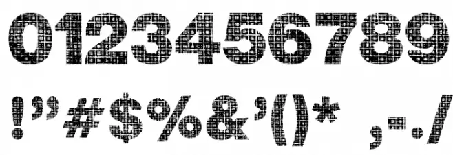 Plaid Font OTHER CHARS