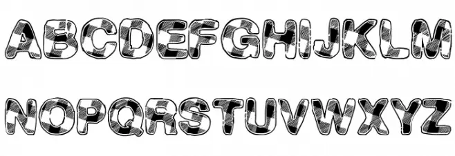 PlaidEvent Font Litere mari
