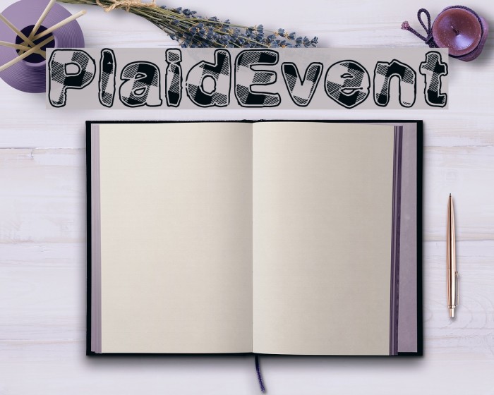 PlaidEvent Font examples