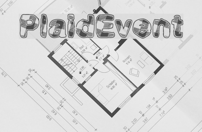 PlaidEvent Font examples
