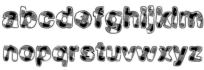 PlaidEvent Font LOWERCASE