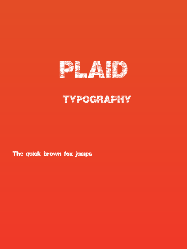 Plaid Poster