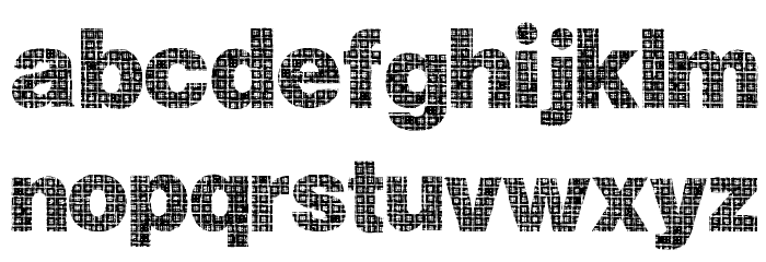 Plaid Font LOWERCASE