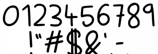 Plain And Simple Regular Font OTHER CHARS