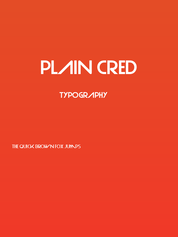 Plain Cred Poster