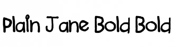 Plain Jane Bold Bold  Fuentes Gratis Descargar