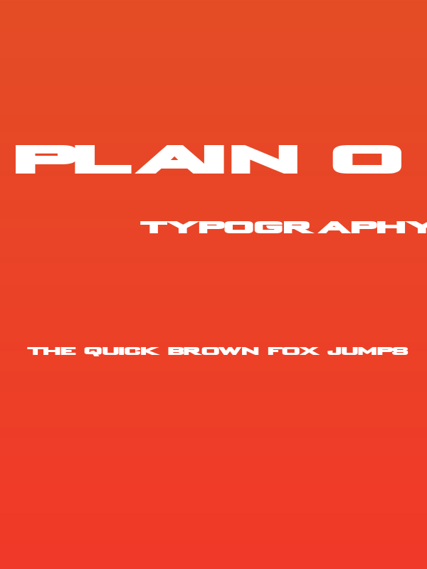 Plain O Matic Poster