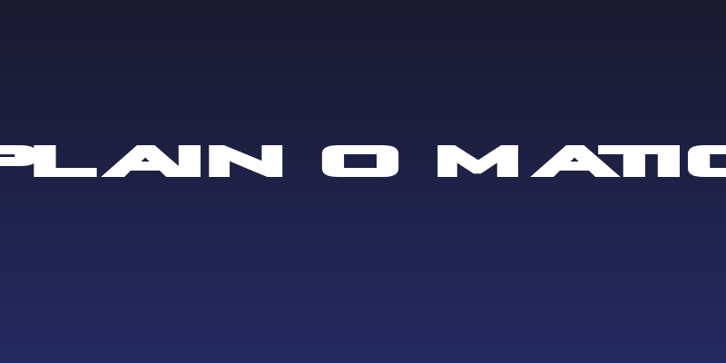 Plain O Matic Social Header