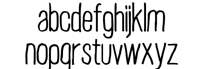 Plain Old Handwriting フォント 小文字