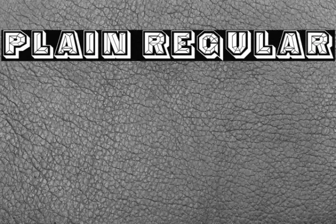 Plain Regular フォント examples