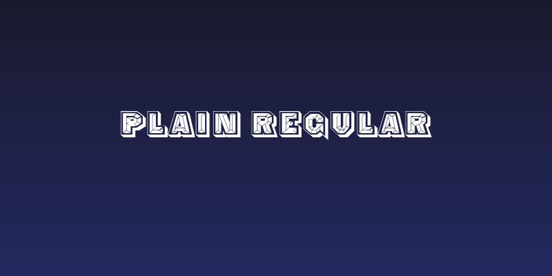 Plain Regular Social Header