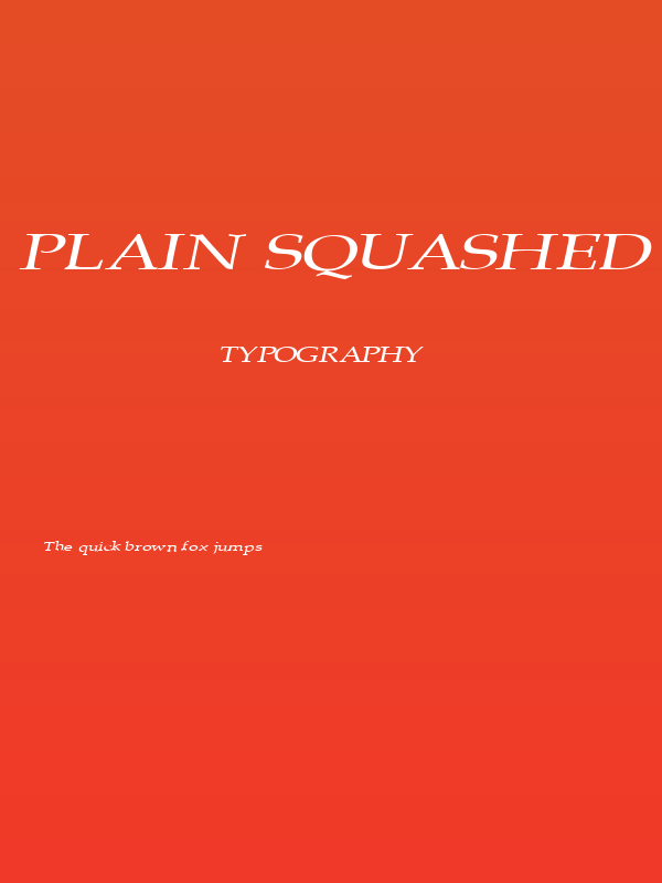 Plain Squashed Poster