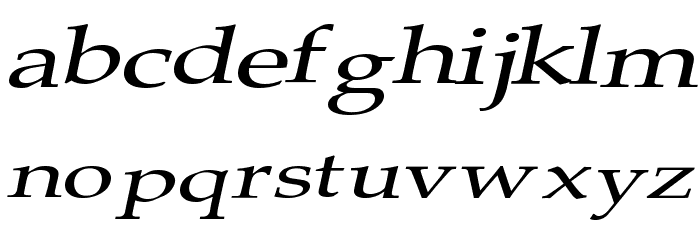 Plain Squashed Font LOWERCASE