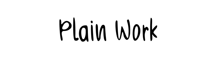 Plain Work  لخطوط تنزيل