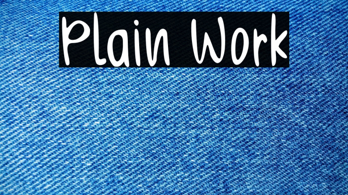 Plain Work Example 2