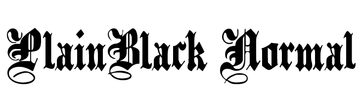 PlainBlack Normal  لخطوط تنزيل