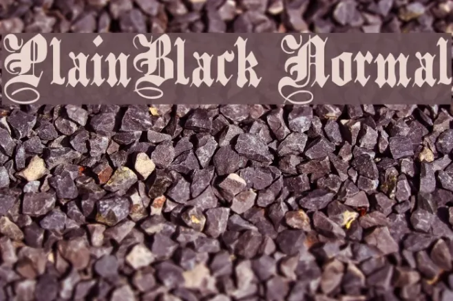 PlainBlack Normal Example 1