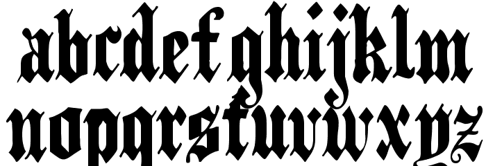 PlainBlack Normal Font LOWERCASE