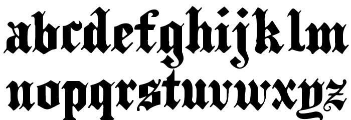 PlainBlackWide Normal Font Litere mici