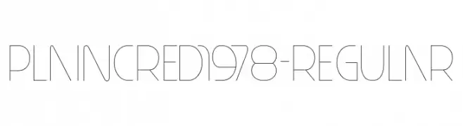 PlainCred1978-Regular  Fuentes Gratis Descargar