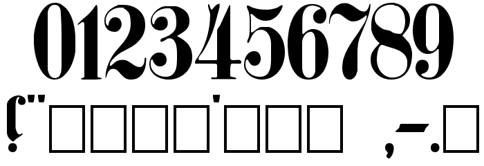 PlainGermanica Font OTHER CHARS