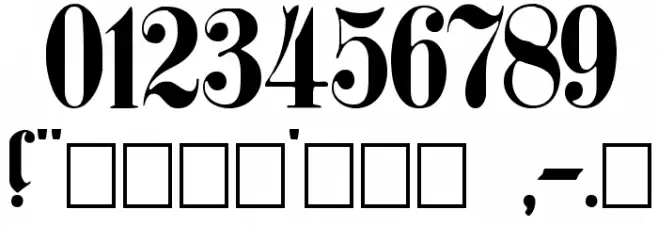 PlainGermanica Font OTHER CHARS