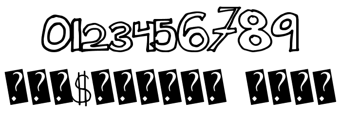 PlainHandline Font Alte caractere