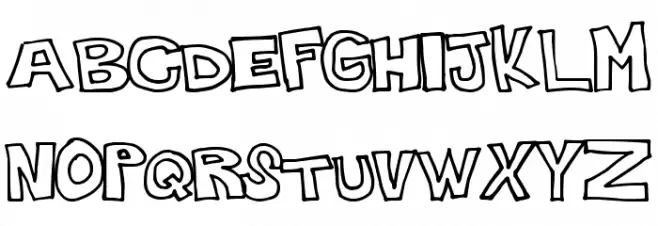 PlainHandline Шрифта ВЕРХНИЙ