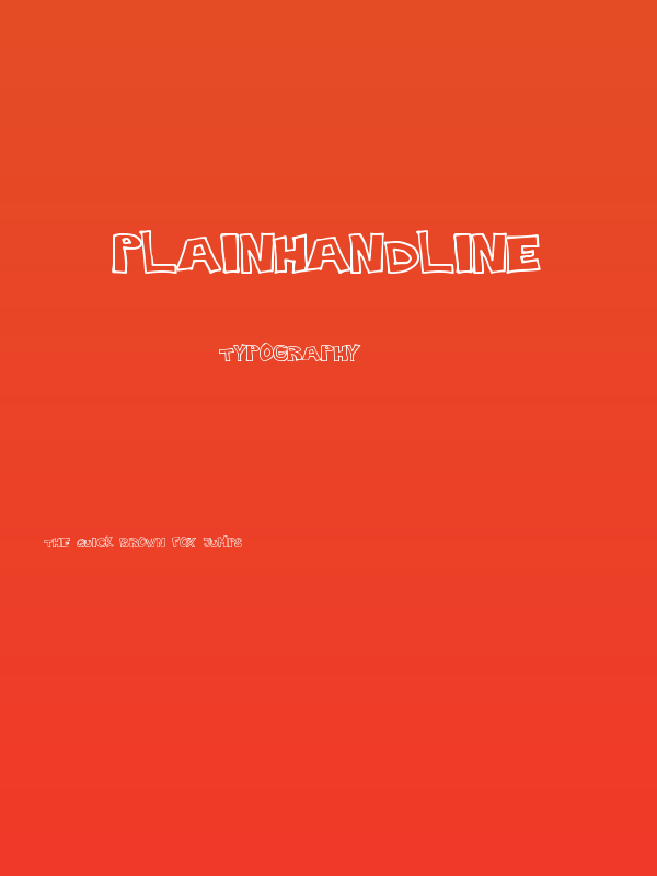 PlainHandline Poster