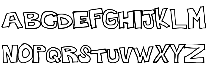 PlainHandline Font Litere mici