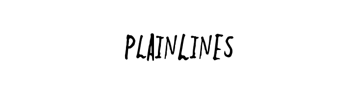 PlainLines  免费字体下载