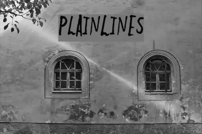 PlainLines Font examples