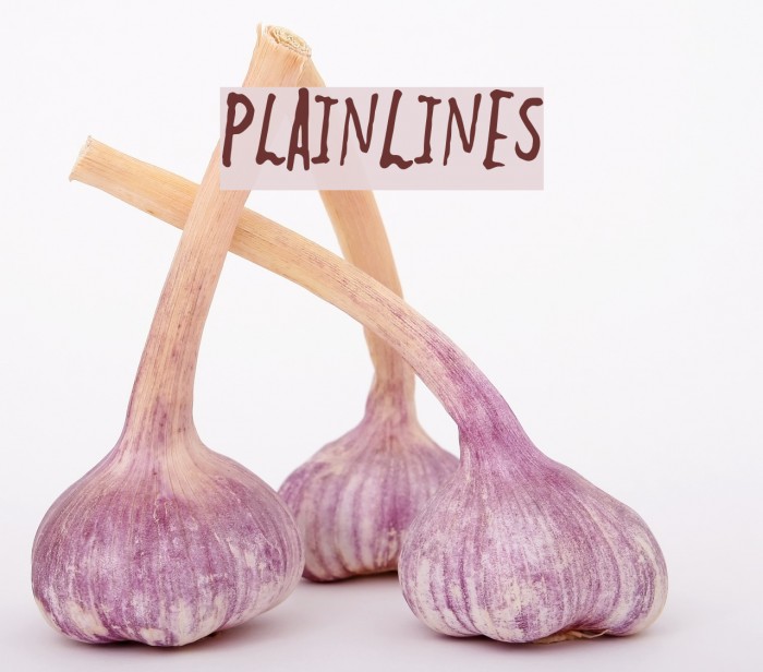 PlainLines Font examples