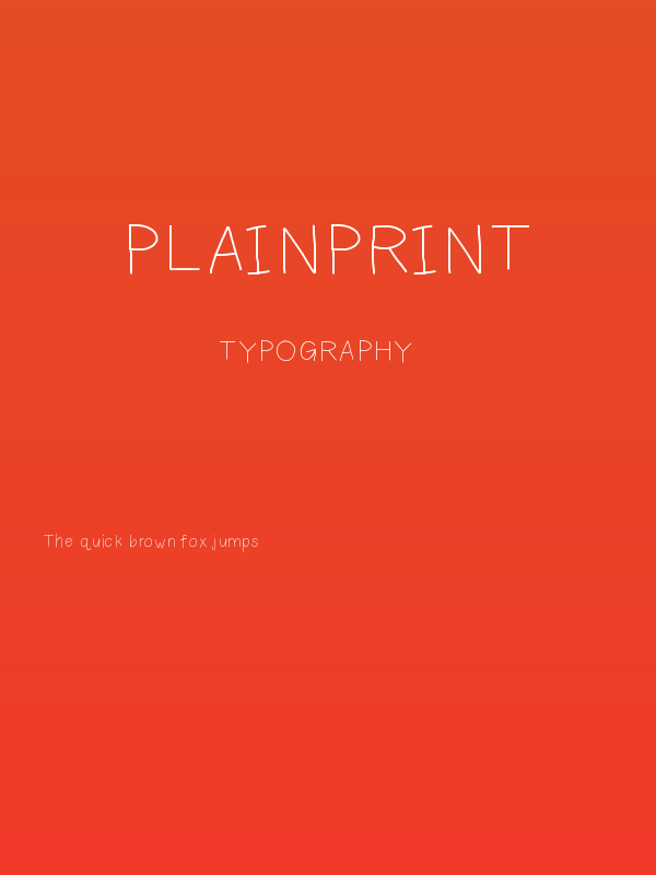 PlainPrint Poster