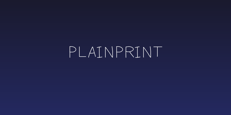 PlainPrint Social Header