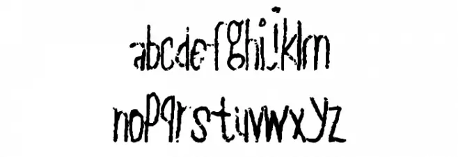 PlainSlice Schriftart Kleinbuchstaben