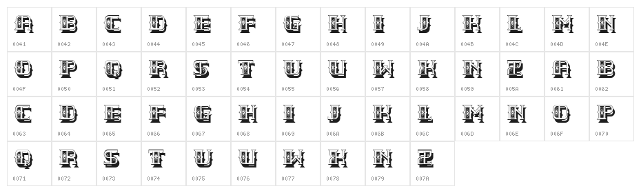 Plaine Regular Character Map