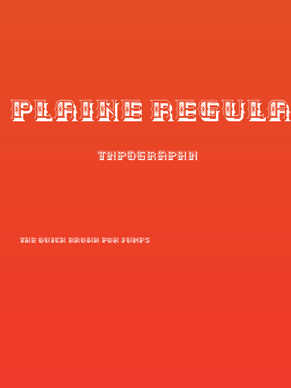 Plaine Regular Poster