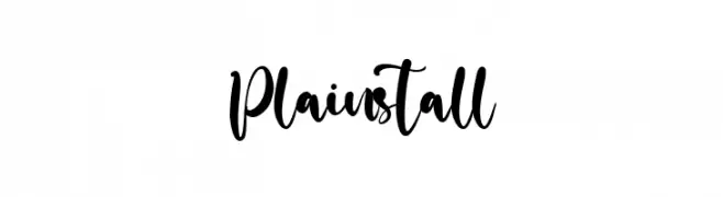 Plainstall Font