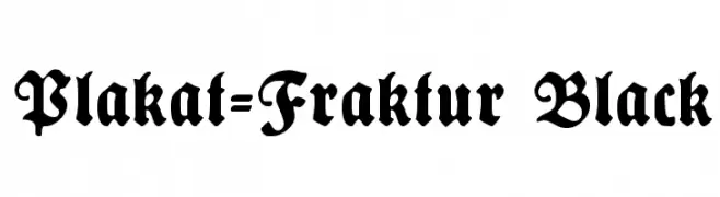 Plakat-Fraktur Black  नि: शुल्क फ़ॉन्ट्स डाउनलोड