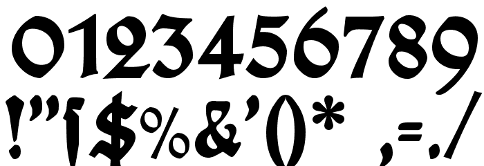Plakat-Fraktur Black Font OTHER CHARS