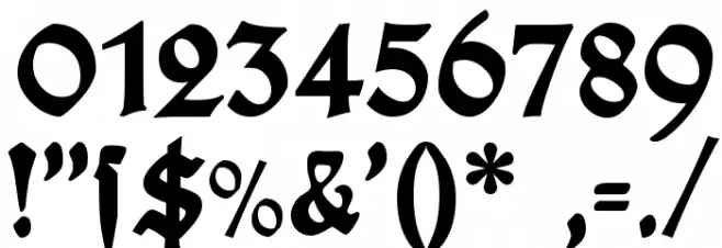 Plakat-Fraktur Black Font OTHER CHARS