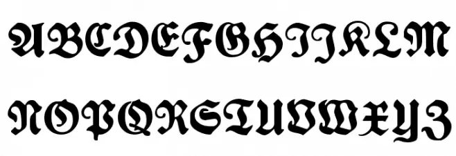 Plakat-Fraktur Black Fonte MAIÚSCULAS