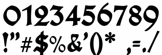 Plakat-FrakturUNZ1L Black Font OTHER CHARS