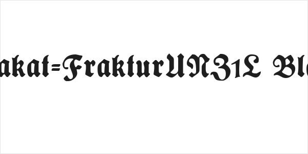 Plakat-FrakturUNZ1L Black Logo