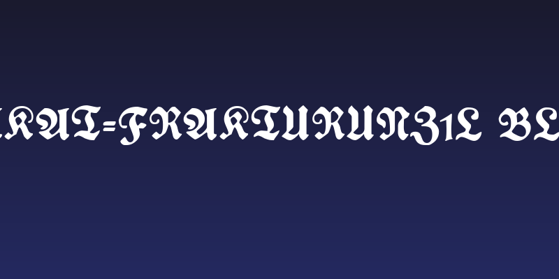 Plakat-FrakturUNZ1L Black Social Header