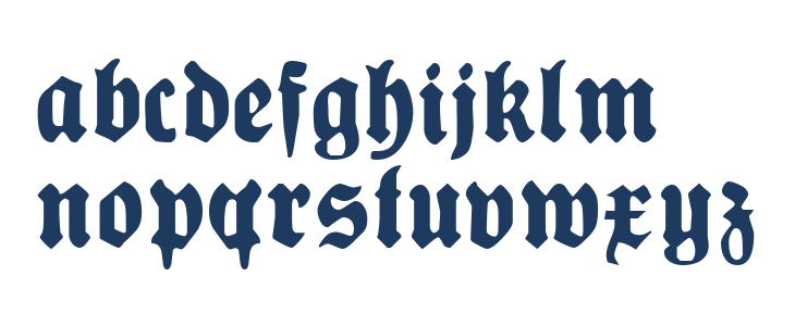 Plakat-FrakturUNZ1L Black Lowercase