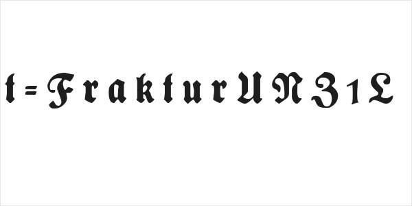 Plakat-FrakturUNZ1L Italic Logo