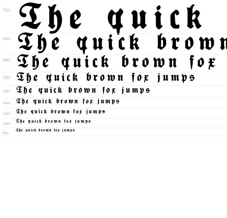 Plakat-FrakturUNZ1L Italic Waterfall