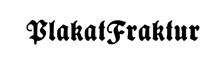 PlakatFraktur फ़ॉन्ट